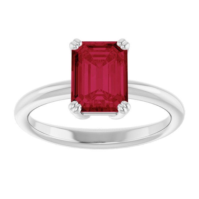 Lab-Grown Ruby | Emerald | 8 x 6mm