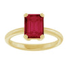 Lab-Grown Ruby | Emerald | 8 x 6mm