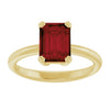 Natural Mozambique Garnet | Emerald | 8 x 6mm