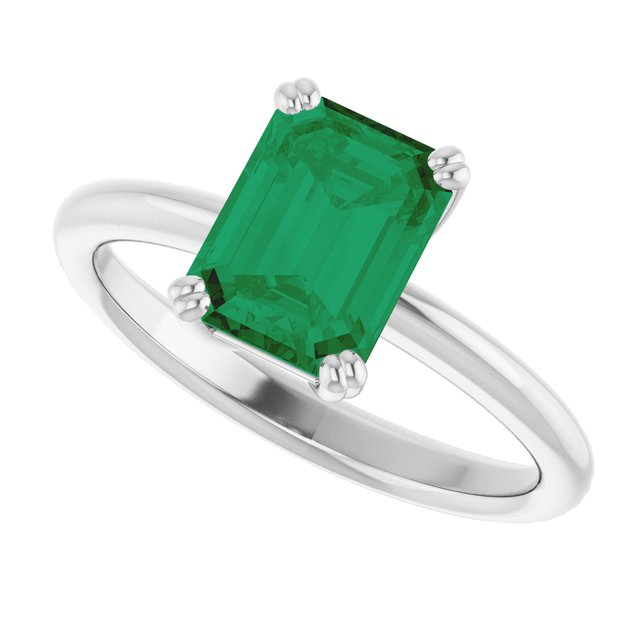 Lab-Grown Emerald | Emerald | 8 x 6mm