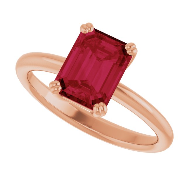 Lab-Grown Ruby | Emerald | 8 x 6mm