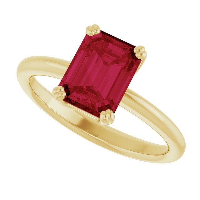 Lab-Grown Ruby | Emerald | 8 x 6mm