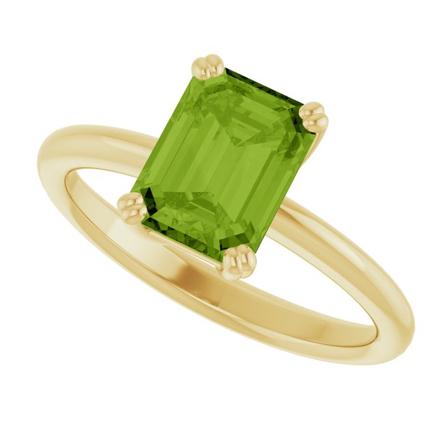 Natural Peridot | Emerald | 8 x 6mm