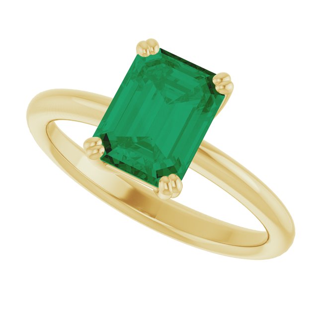 Lab-Grown Emerald | Emerald | 8 x 6mm
