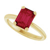 Lab-Grown Ruby | Emerald | 8 x 6mm