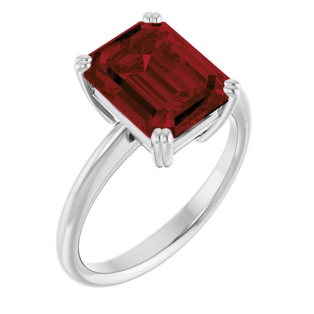 Natural Mozambique Garnet | Emerald | 10 x 8mm