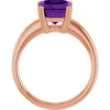 Natural Amethyst | Emerald | 10 x 8mm