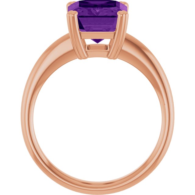 Natural Amethyst | Emerald | 10 x 8mm
