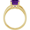 Natural Amethyst | Emerald | 10 x 8mm
