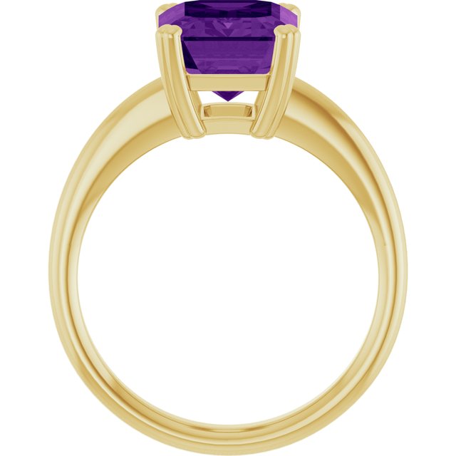 Natural Amethyst | Emerald | 10 x 8mm