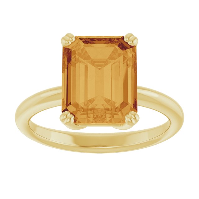Natural Citrine | Emerald | 10 x 8mm