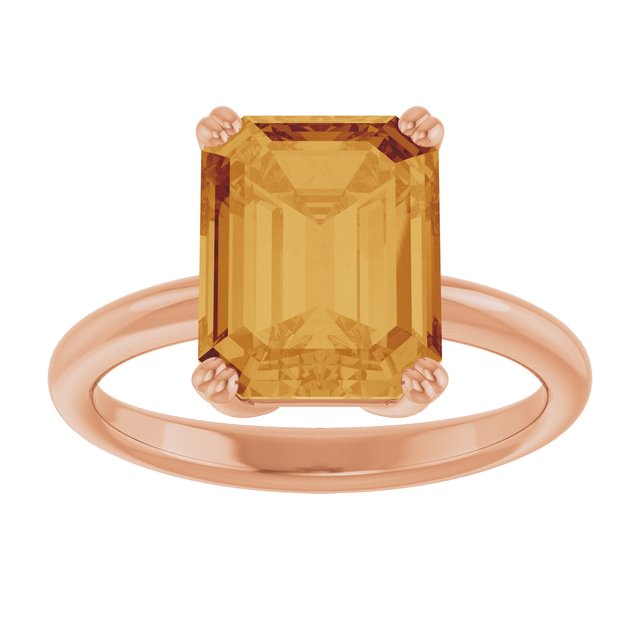 Natural Citrine | Emerald | 10 x 8mm