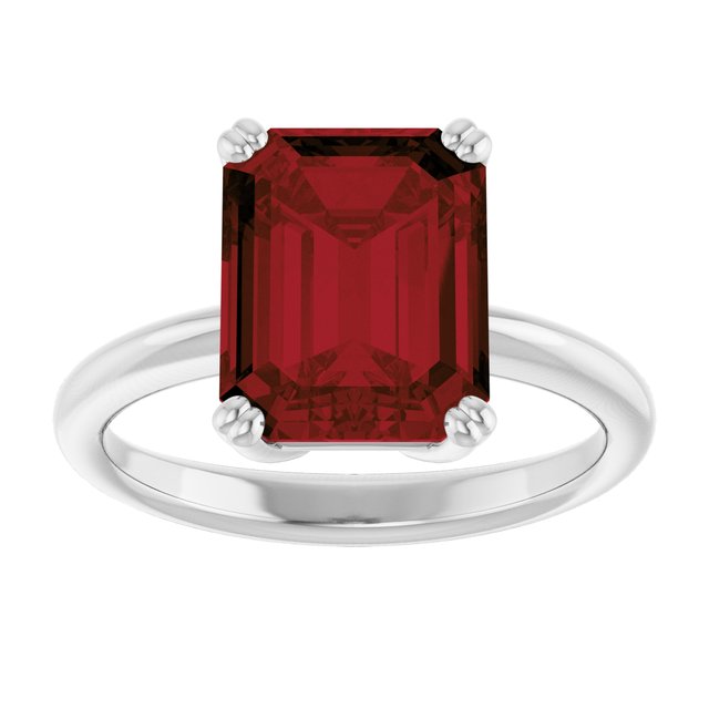 Natural Mozambique Garnet | Emerald | 10 x 8mm