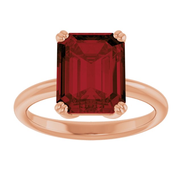 Natural Mozambique Garnet | Emerald | 10 x 8mm