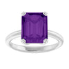 Natural Amethyst | Emerald | 10 x 8mm