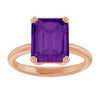 Natural Amethyst | Emerald | 10 x 8mm