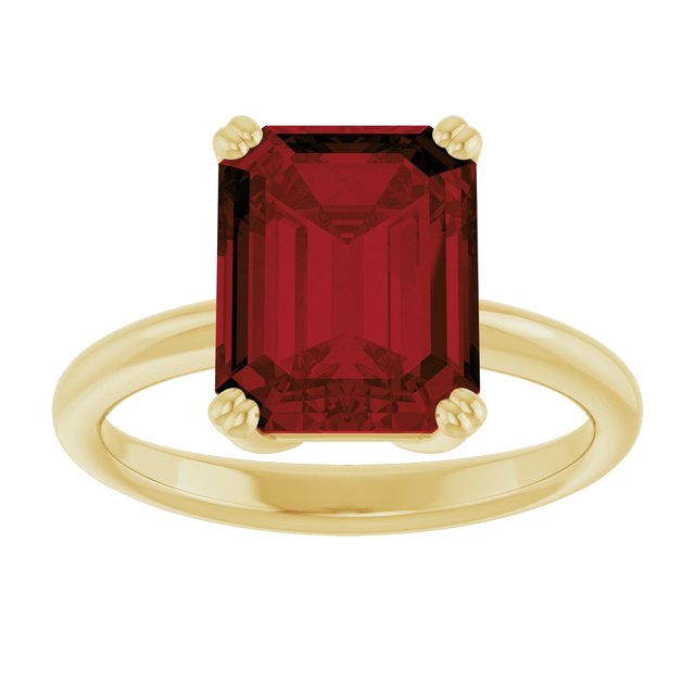 Natural Mozambique Garnet | Emerald | 10 x 8mm