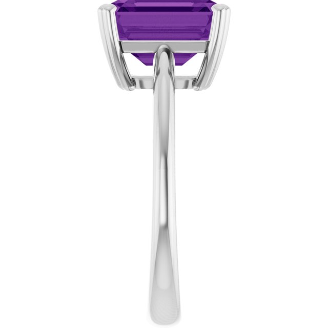 Natural Amethyst | Emerald | 10 x 8mm