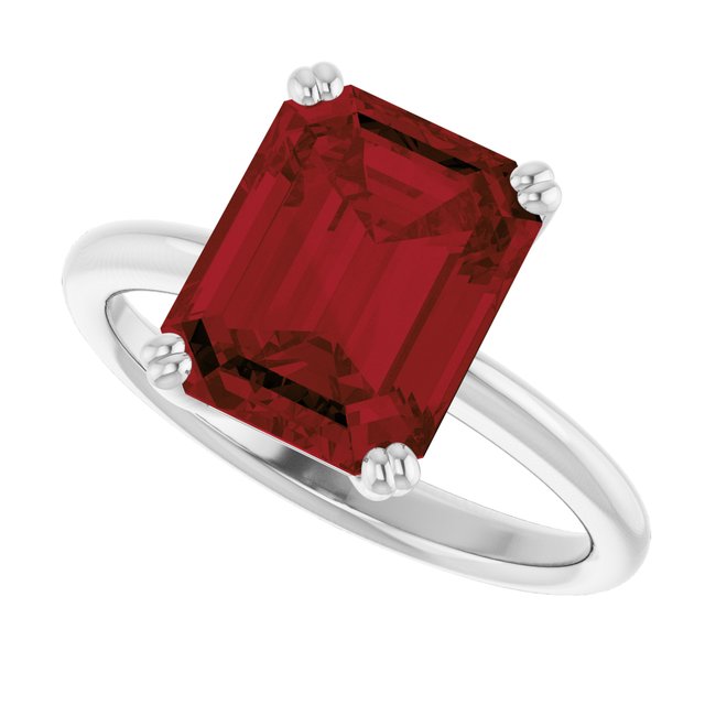 Natural Mozambique Garnet | Emerald | 10 x 8mm
