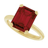 Natural Mozambique Garnet | Emerald | 10 x 8mm
