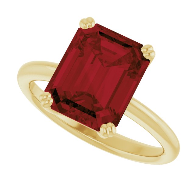 Natural Mozambique Garnet | Emerald | 10 x 8mm