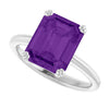 Natural Amethyst | Emerald | 10 x 8mm