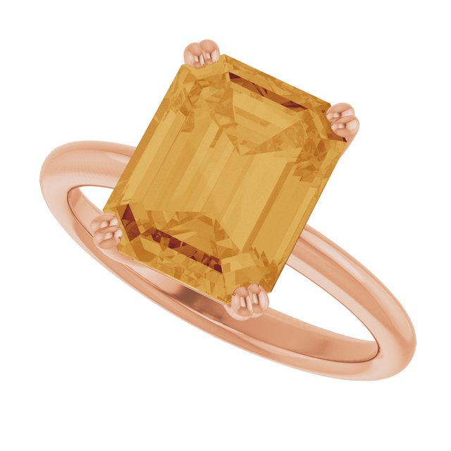 Natural Citrine | Emerald | 10 x 8mm