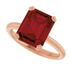 Natural Mozambique Garnet | Emerald | 10 x 8mm