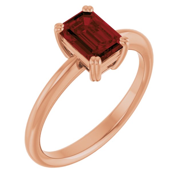 Natural Mozambique Garnet | Emerald | 7 x 5mm