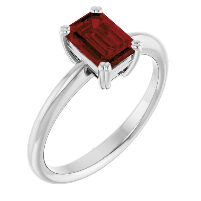 Natural Mozambique Garnet | Emerald | 7 x 5mm