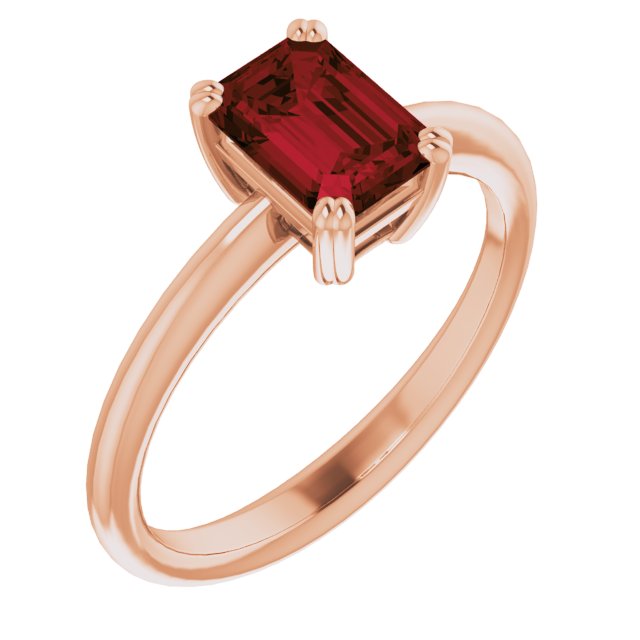Natural Mozambique Garnet | Emerald | 7 x 5mm