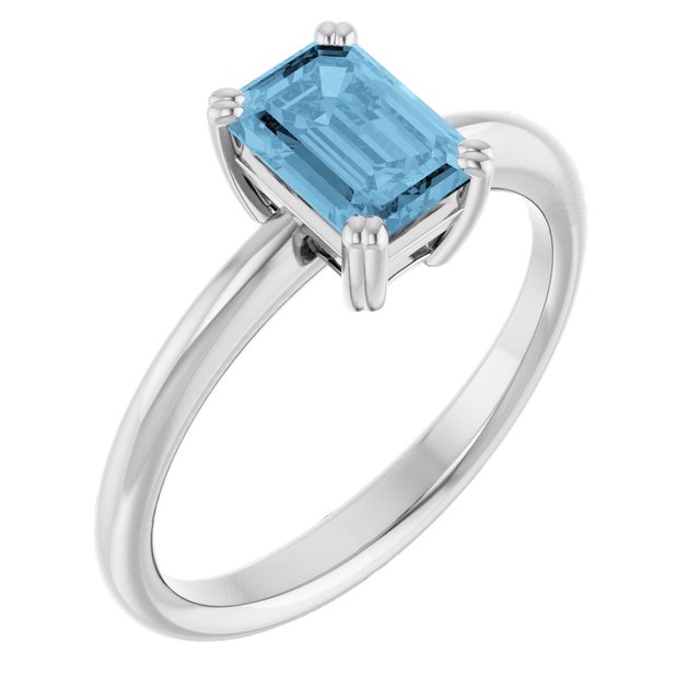 Natural Sky Blue Topaz | Emerald | 7 x 5mm