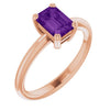 Natural Amethyst | Emerald | 7 x 5mm