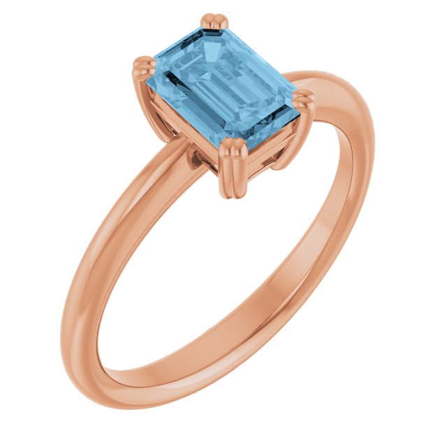 Natural Sky Blue Topaz | Emerald | 7 x 5mm