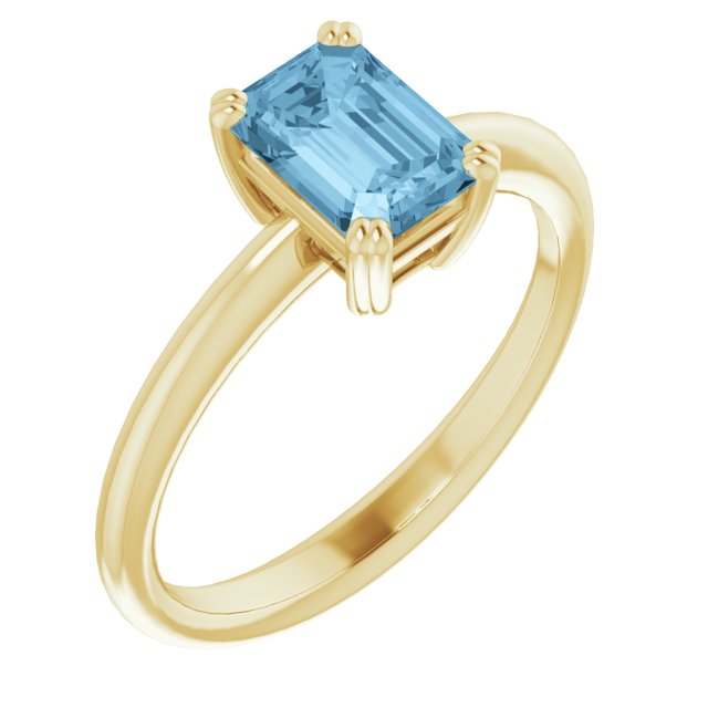 Natural Sky Blue Topaz | Emerald | 7 x 5mm