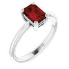 Natural Mozambique Garnet | Emerald | 7 x 5mm
