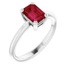 Lab-Grown Ruby | Emerald | 7 x 5mm
