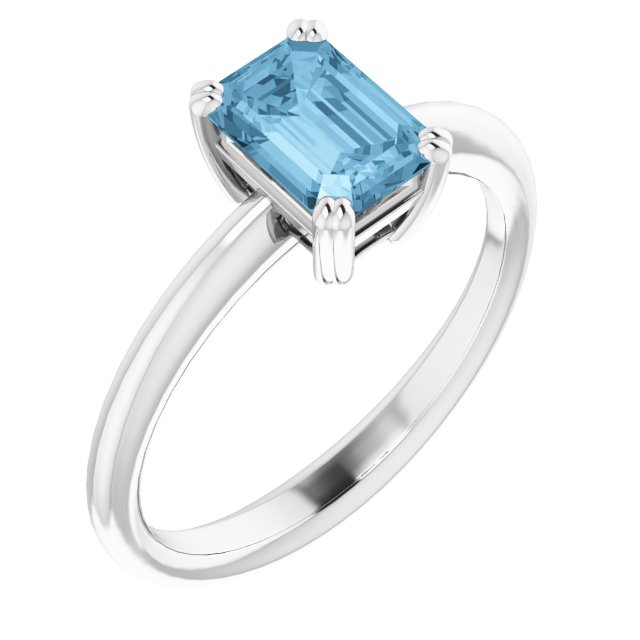Natural Sky Blue Topaz | Emerald | 7 x 5mm