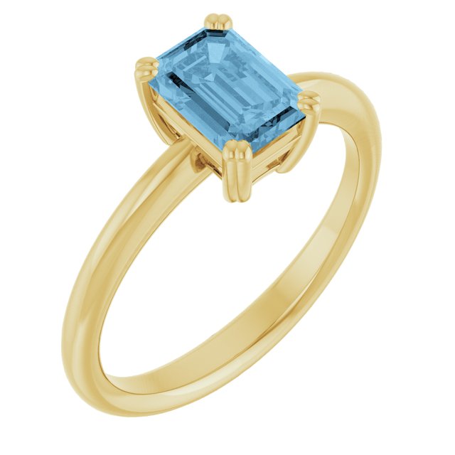 Natural Sky Blue Topaz | Emerald | 7 x 5mm
