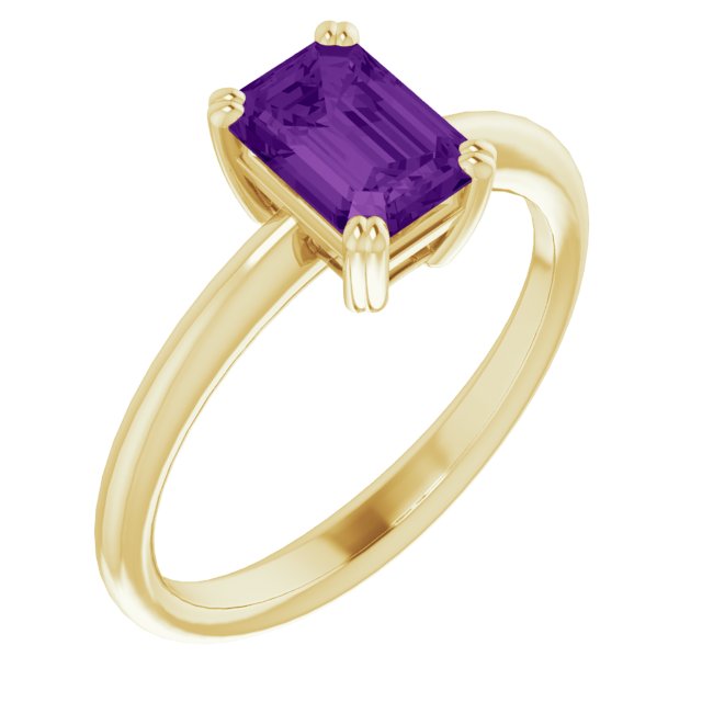 Natural Amethyst | Emerald | 7 x 5mm