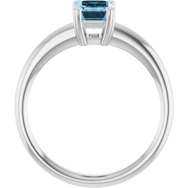 Natural Sky Blue Topaz | Emerald | 7 x 5mm
