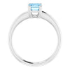 Natural Sky Blue Topaz | Emerald | 7 x 5mm