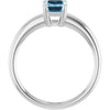 Natural Sky Blue Topaz | Emerald | 7 x 5mm
