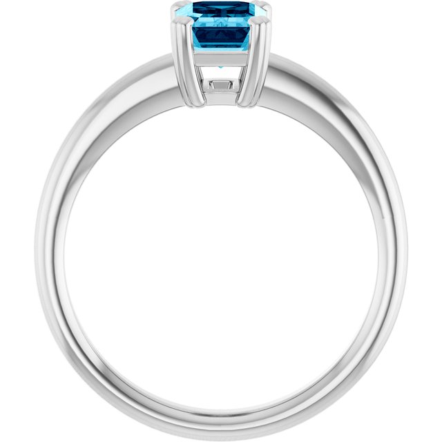 Natural Aquamarine | Emerald | 7 x 5mm