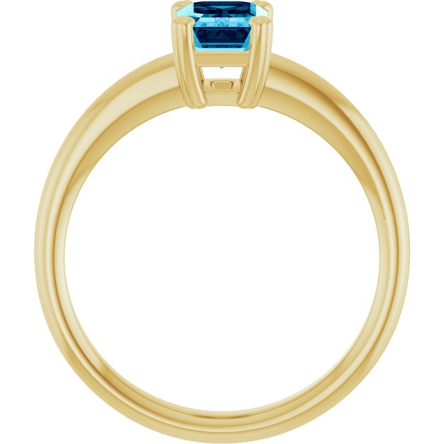 Natural Aquamarine | Emerald | 7 x 5mm