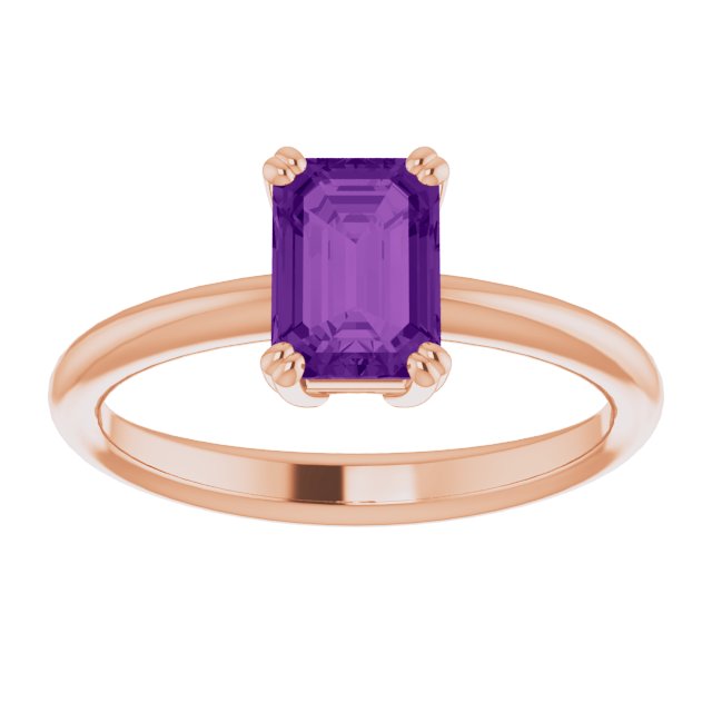 Natural Amethyst | Emerald | 7 x 5mm
