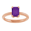 Natural Amethyst | Emerald | 7 x 5mm