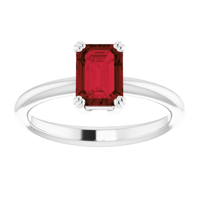 Natural Mozambique Garnet | Emerald | 7 x 5mm
