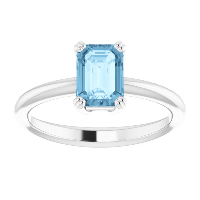 Natural Sky Blue Topaz | Emerald | 7 x 5mm