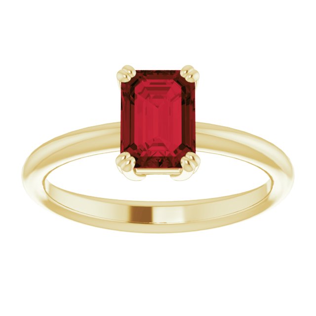 Natural Mozambique Garnet | Emerald | 7 x 5mm